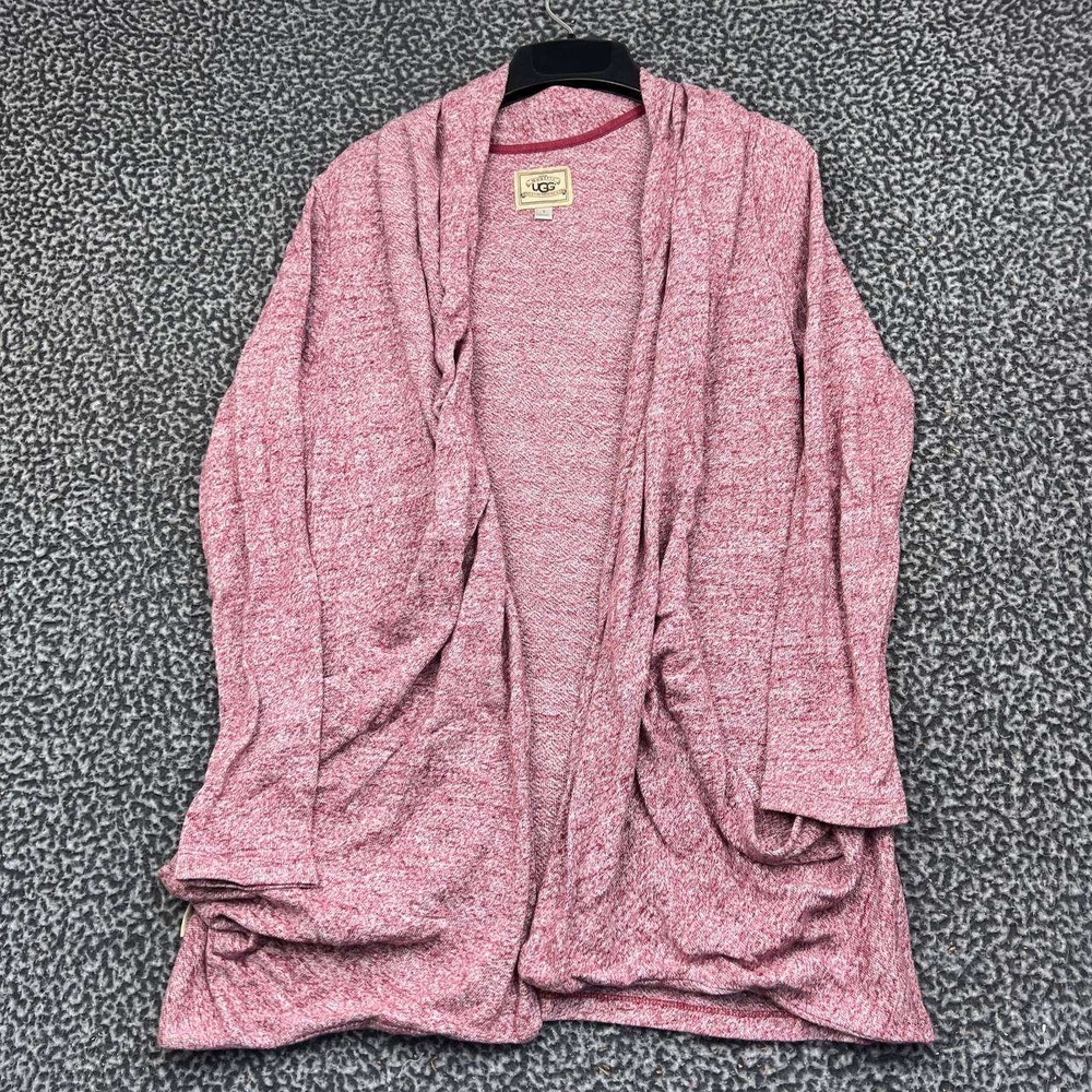 UGG Australia Cardigan Wrap Sweater Women Small Pink Heathered Open Front S